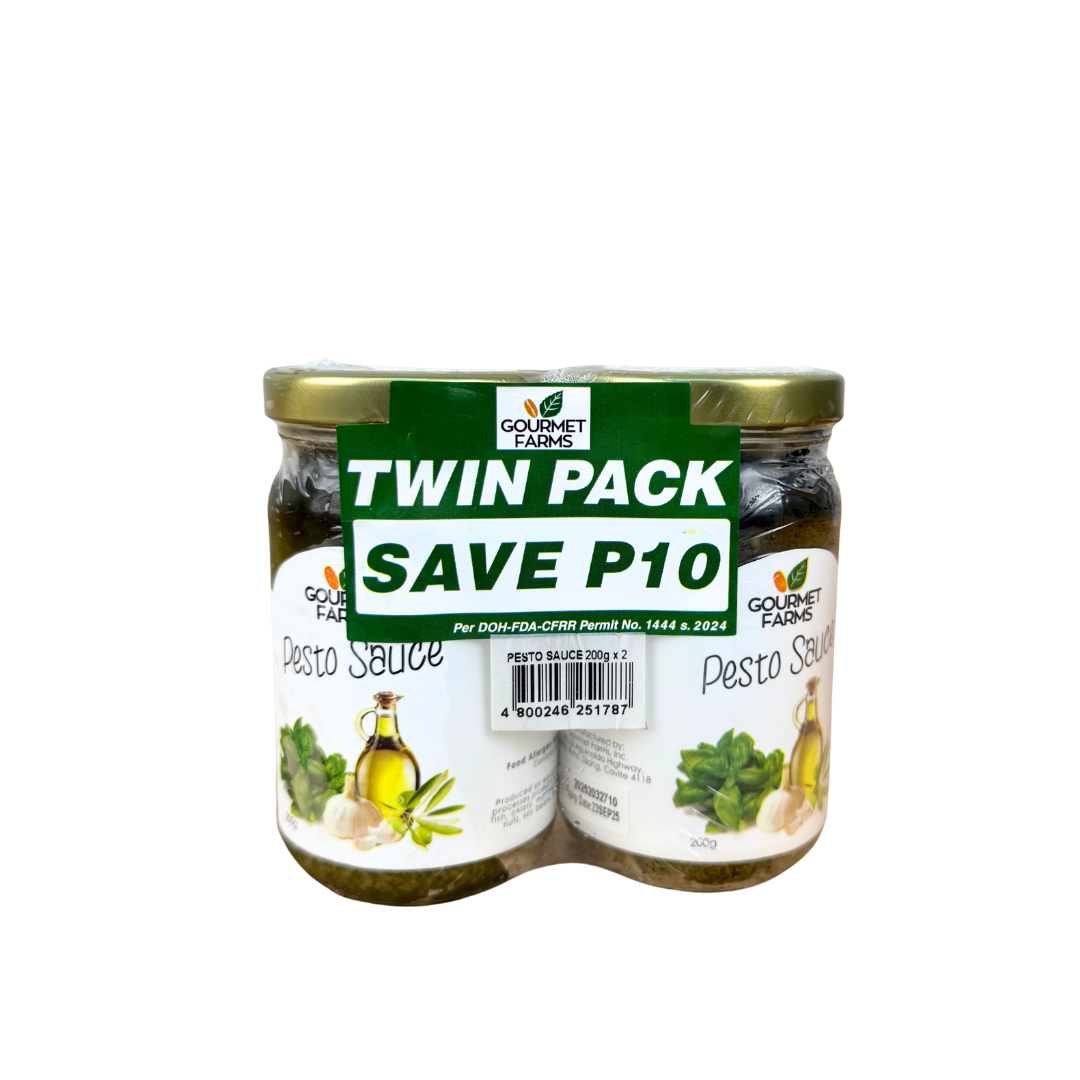 Gourmet Farms Pesto Sauce Twin Pack 200g x 2 pieces Gourmet Farms Pesto Sauce Twin Pack 200g x 2 pieces